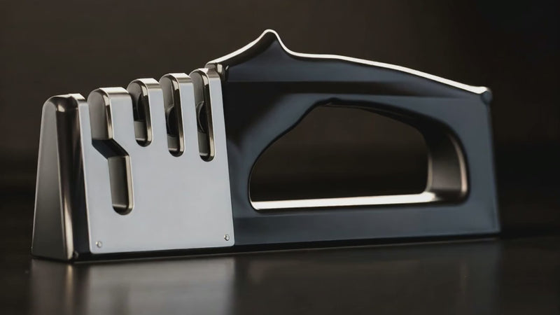Caluxon 4-stage knife sharpener: how it works (illustrative demonstration)